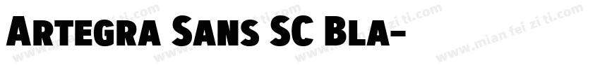 Artegra Sans SC Bla字体转换